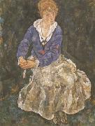 Egon Schiele Portrait of the Artist's Wife,Seated (mk12) Sweden oil painting artist